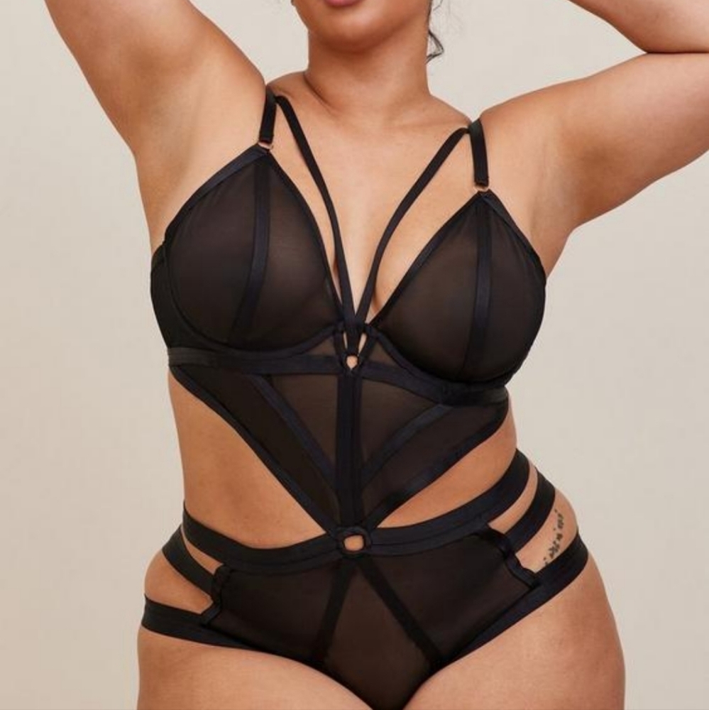 TORRID mesh bodysuit lingerie